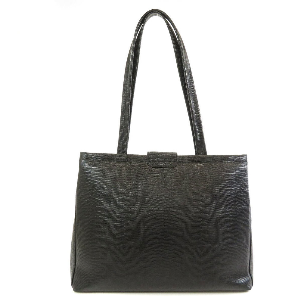 Salvatore Ferragamo leather tote bag Black